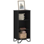 vidaXL Bibliothèque noir 50x31x106 cm bois d'ingénierie