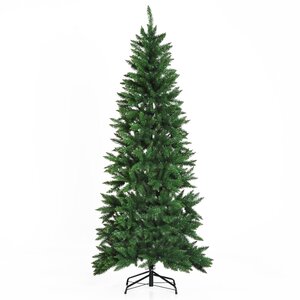 Homcom Sapin de Noël artificiel imitation Nordmann grand réalisme Vert 210cm