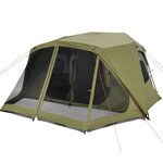vidaXL Tente familiale 10 personnes vert libération rapide imperméable
