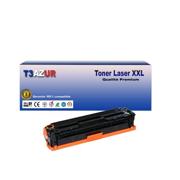 T3AZUR - Toner compatible avec HP Color LaserJet Pro M255dw  M255nw  W2210X (207X) Noir avec puce