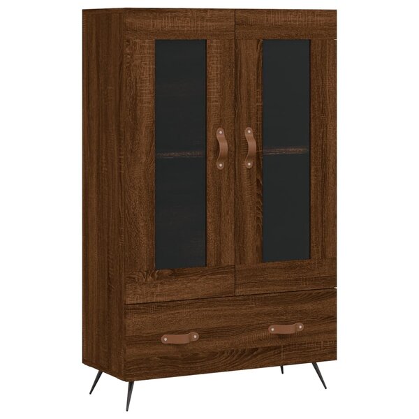 vidaXL Buffet haut chêne marron 69 5x31x115 cm bois d'ingénierie