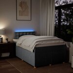 vidaXL Sommier à lattes de lit avec matelas Gris clair 120x200cm Tissu