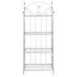 vidaXL Support pour plantes Carré Blanc