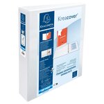 Classeur Pp Personnalisable Kreacover - 4 Anneaux En D 50mm - A4 Maxi - Blanc - X 10 - Exacompta