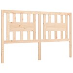 vidaXL Cadre de lit avec tête de lit 160x200 cm bois massif