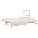 vidaXL Lit coulissant 2x(90x190) cm Bois de pin massif