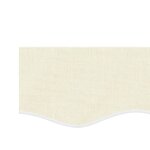 vidaXL Tissu de remplacement de cantonnière d’auvent rayure crème 6 m