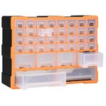 vidaXL Organisateur multi-tiroirs avec 38 tiroirs 52x16x37 5 cm