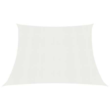 vidaXL Voile d'ombrage 160 g/m² Blanc 4/5x4 m PEHD