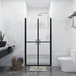 vidaXL Porte de douche ESG demi-dépoli (98-101)x190 cm