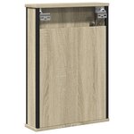 vidaXL Armoire à miroir de salle de bain chêne sonoma bois ingénierie