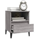 vidaXL Tables de chevet 2 Pièces Sonoma gris 40x35x50 cm