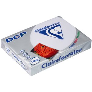 Ramette 250 Feuilles Papier DCP 160g A4 210x297 mm Certifié FSC Blanc CLAIREFONTAINE