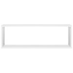 vidaXL Étagères cube murales 4Pièces Blanc 80x15x26 5cm bois d'ingénierie