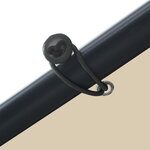 vidaXL Tente à auvent beige 3x3 m acier et tissu