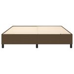 vidaXL Cadre de lit Marron foncé 160x200 cm Tissu
