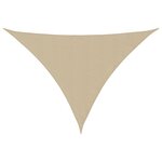 vidaXL Voile de parasol Tissu Oxford triangulaire 4x5x6 4 m beige