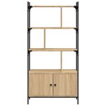 vidaXL Bibliothèque avec portes chêne sonoma 76 5x30x154 5 cm
