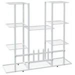 vidaXL Jardinière 94 5x25x89 cm Blanc Fer
