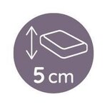 Matelas de berceau 80 x 40 x 5 cm - Déhoussable - Sans Traitement - Idéal Berceau Seconde Main