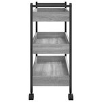 vidaXL Chariot de cuisine sonoma gris 50x30x70 cm bois d'ingénierie