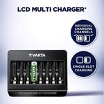 Multi Chargeur+ pour Batteries Rechargeables AA/AAA 9 V Inclus Port USB VARTA