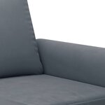 vidaXL Ensemble de canapés 2 Pièces avec coussins gris foncé velours