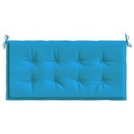 vidaXL Coussin de banc de jardin bleu 100x50x3 cm tissu oxford