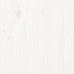 vidaXL Cadre de lit Blanc Bois massif 120x190 cm Petit double