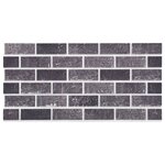 vidaXL Panneaux muraux 3D au design de brique gris et noir 10 Pièces EPS
