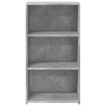 vidaXL Buffet gris béton 50x41x93 cm bois d'ingénierie