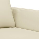 vidaXL Fauteuil Crème 60 cm Similicuir