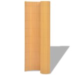 Vidaxl clôture de jardin double face pvc 150 x 300 cm jaune