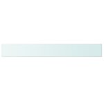 vidaXL Panneaux d'étagère 2 Pièces Verre Transparent 100 x 12 cm