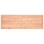 vidaXL Étagère murale marron clair bois chêne massif traité