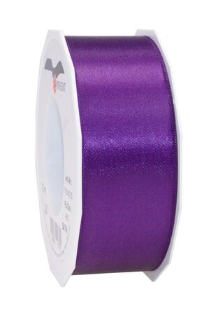 Satin double face 25-m-rouleau 40 mm violet