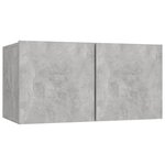 vidaXL Ensemble de meubles TV 10 Pièces Gris béton Bois d'ingénierie