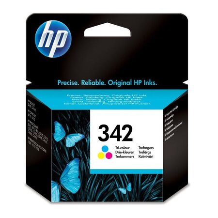 Hp 342 cartouche d'encre trois couleurs (cyan  magenta  jaune) authentique (c9361ee)