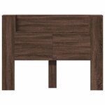 vidaXL Armoire tête de lit avec LED chêne marron 140x16 5x103 5 cm
