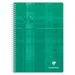 Cahier spirales clairefontaine metric - a4 21 x 29 7 cm - grands carreaux - 180 pages