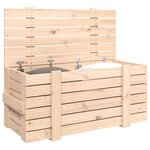 vidaXL Boîte de rangement 91x40 5x42 cm Bois massif de pin
