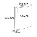 Classeur Exabinder 4 Anneaux En D 30mm Polypropylène Exactive - A4 Maxi - Noir - X 10 - Exacompta