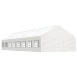 vidaXL Belvédère avec toit blanc 17 84x5 88x3 75 m polyéthylène