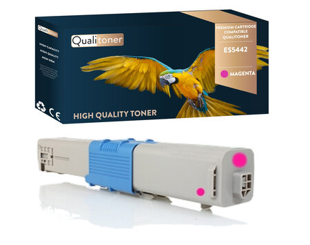 Qualitoner 1 toner oki es5442 (46490622) magenta compatible pour oki oki