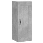 vidaXL Buffet haut Gris béton 34 5x34x180 cm Bois d'ingénierie