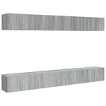 vidaXL Meubles TV 8 Pièces Sonoma gris 60x30x30 cm Bois d'ingénierie