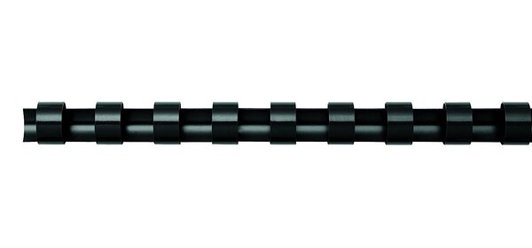 Pack 100 baguettes de reliure plastiques, format A4, 8 mm Noir FELLOWES