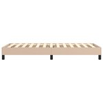 vidaXL Cadre de lit Cappuccino 100x200 cm Similicuir
