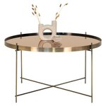 House Nordic Table basse Scarlett 70x40 cm Rond Laiton