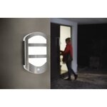 ENDURA STYLE PLATE WALL SENSOR Applique Extérieure13w=600lm - Acier Inoxydable